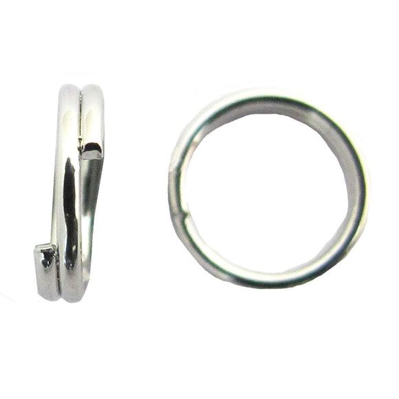 Metal 6mm split rings NF nkl 30pcs