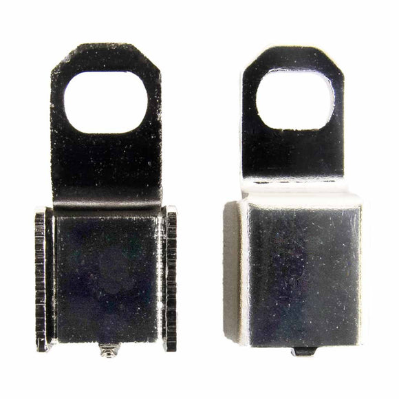 Metal 14x10mm leather SQUARE NF nkl 20p