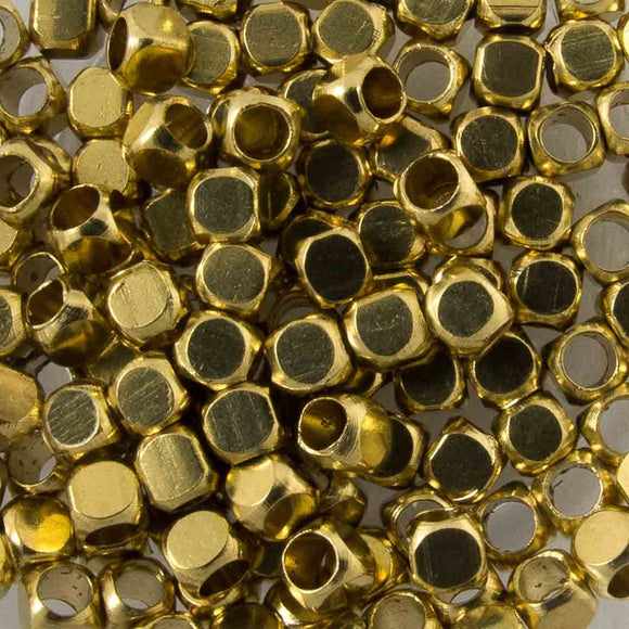 METAL 2.5x2.5mm cube RAW 100pcs