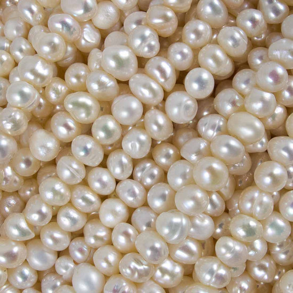 Semi prec 4mm rnd natural pearl 80+p