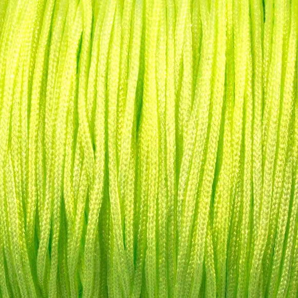 Cord .8mm neon lime 100mtrs
