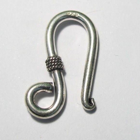 Sterling sil 22mm hook clasp 1pc