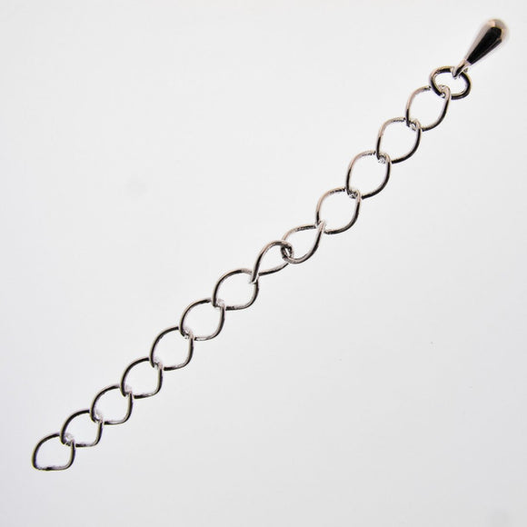 Metal 60mm extension chain NF SIL 8pcs