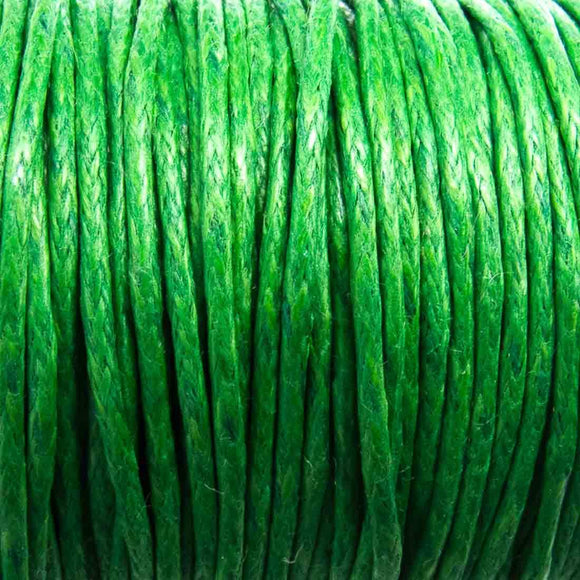Cord 1mm rnd green 10mts