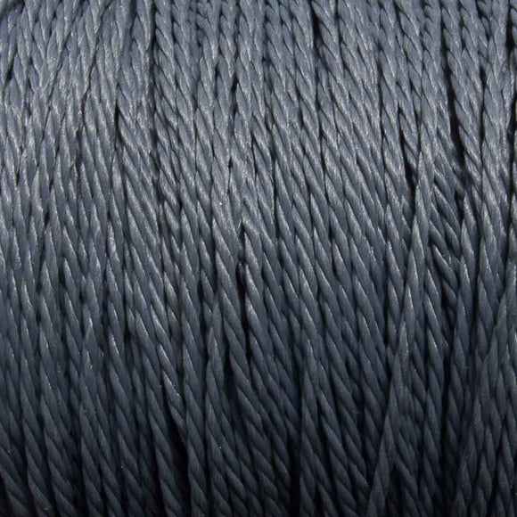 Cord 1mm twisted charcol 30mtrs