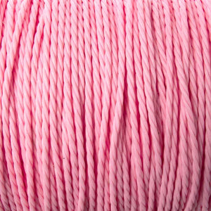 Cord 1mm twisted light rose 30mtrs