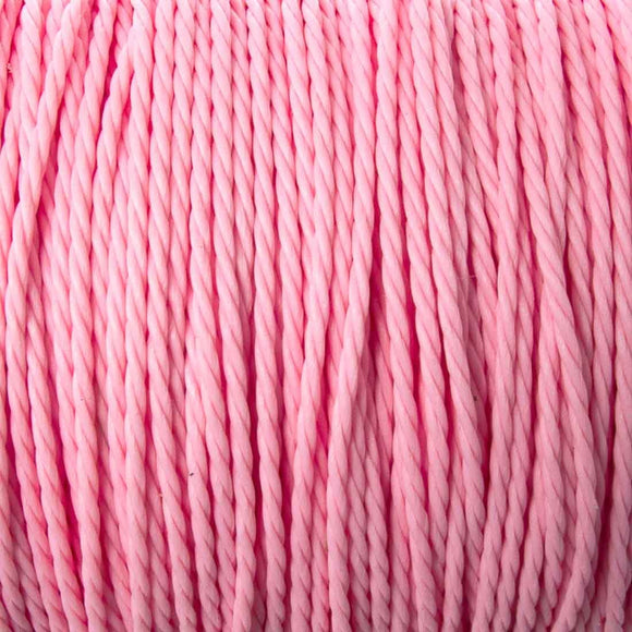 Cord 1mm twisted light rose 30mtrs