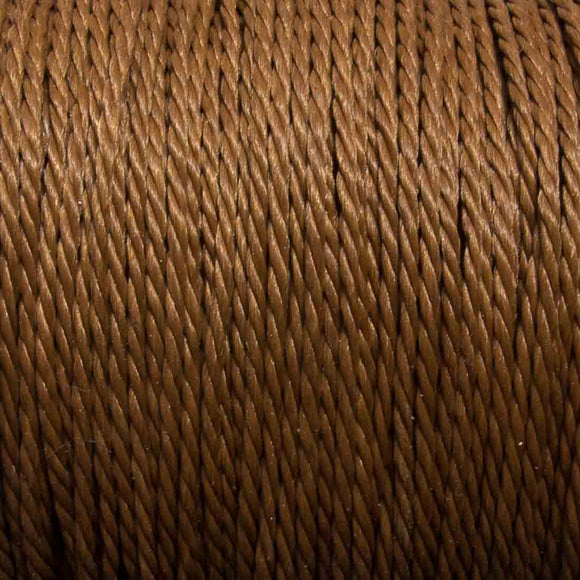 Cord 1mm twisted cinamon 30mtrs