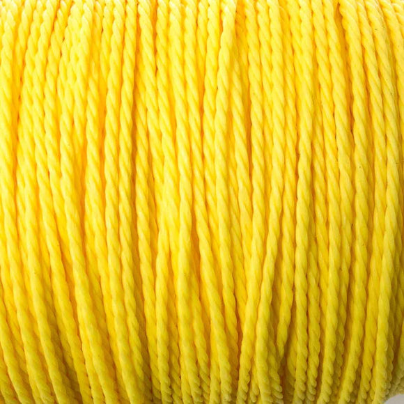 Cord 1mm twisted yellow 30mtrs
