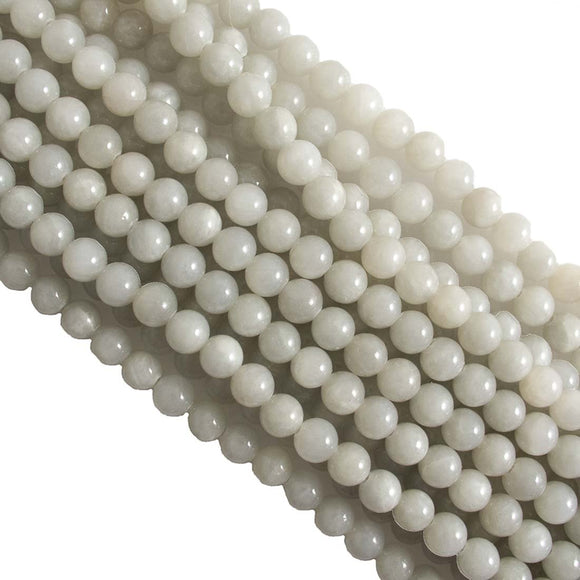 Semi prec 10mm rnd dye jade icefrost 38p.