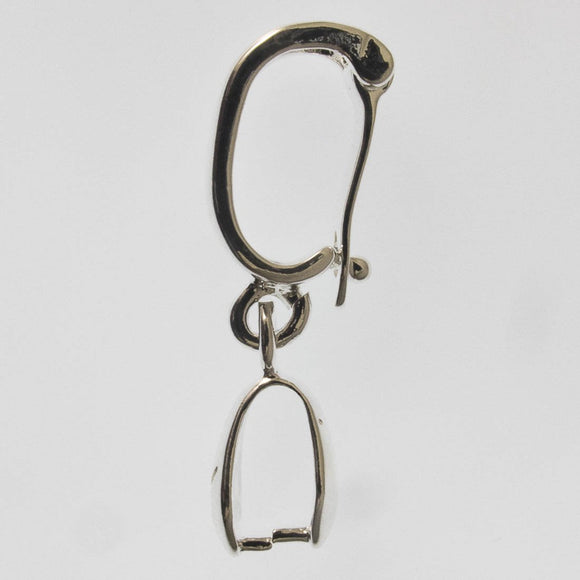 Metal 12mm cord bail + clipon NF sil 12p