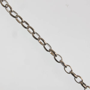 Metal chain 5.5x4mm oval NF NKL 1mtr