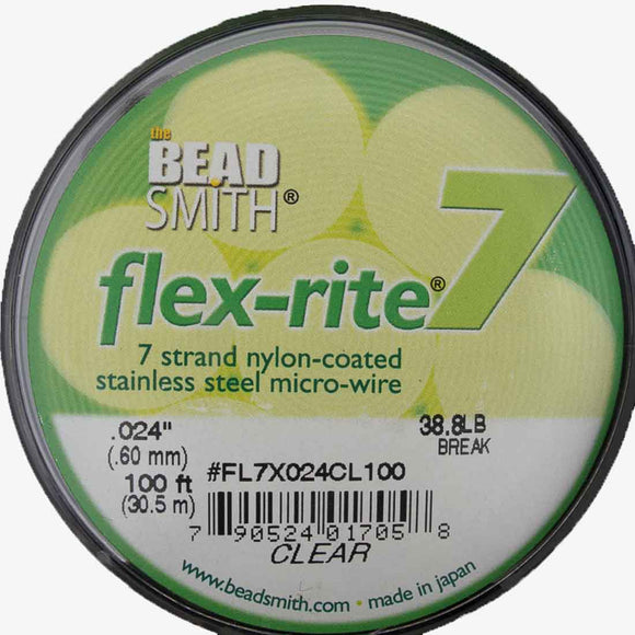 Flexrite .60mm 7str 38.8lb clear 30.5m