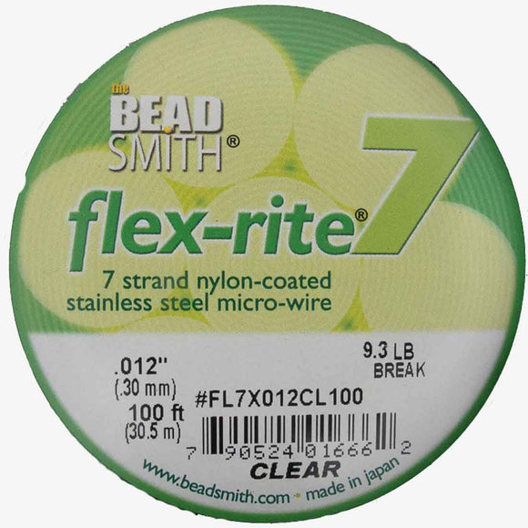 Flexrite .30mm 7str 9.3lb clear 30.5m