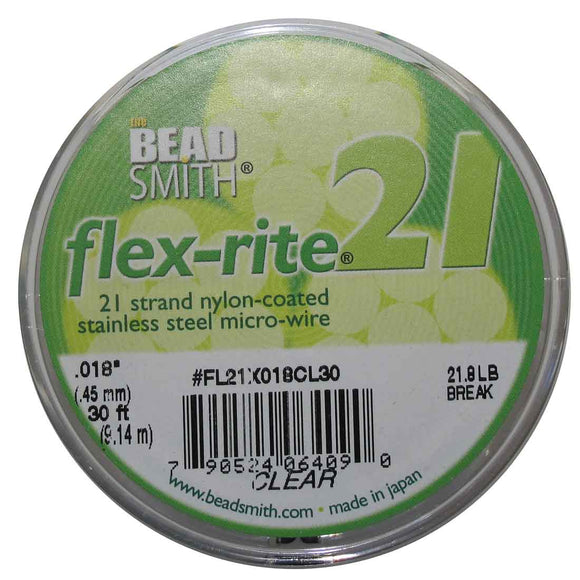 Flexrite .45mm 21str 21.8lb clear 9.14m
