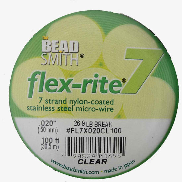 Flexrite .50mm 7str 26.9lb clear 30.5m
