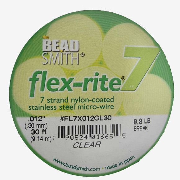 Flexrite .30mm 7str 9.3lb clear 9.14m