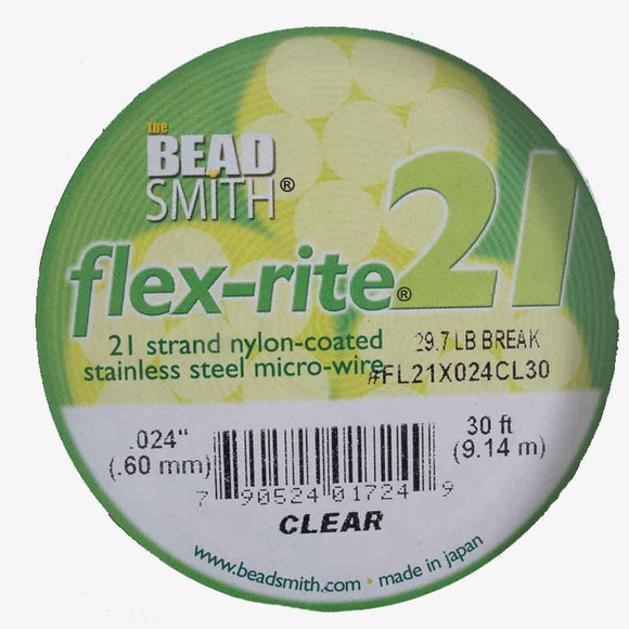 Flexrite .60mm 21str 29.7lb clear 9.14m