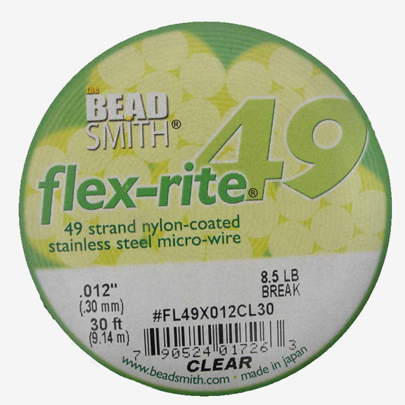 Flexrite .30mm 49str 8.5lb clear 9.14m