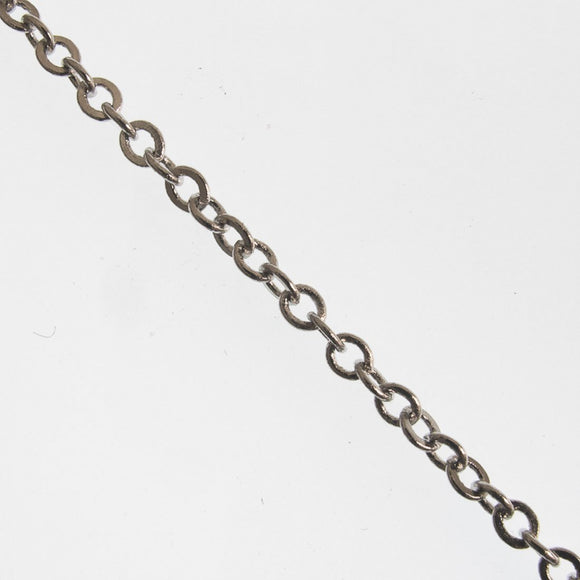 Metal chain 3x2.5mm flat oval sld NKL 10