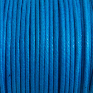 cord .77mm waxed cotton turquoise 25mtrs