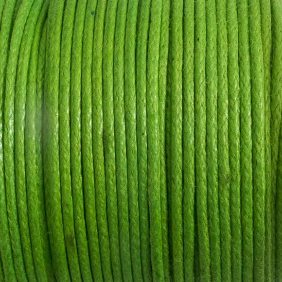 cord .77mm waxed cotton fern 25 mtrs