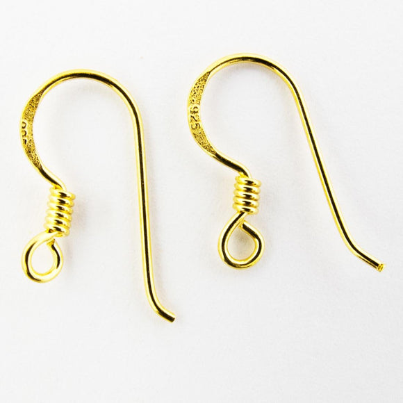 14K Gold Plated Earring Hooks – Wholesale Beads
