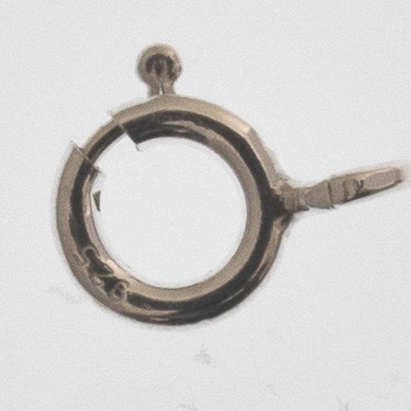 Sterling sil 7mm bolt ring 10pcs