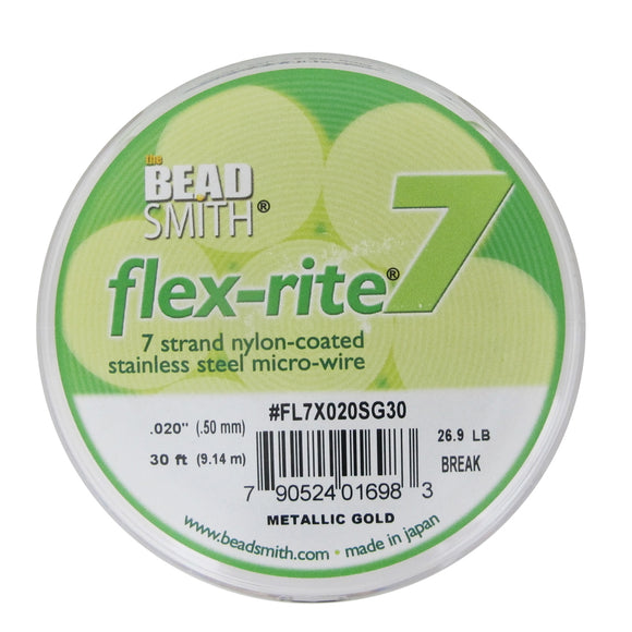 Flexrite .50mm 7str 26.9lb gold 9.14m