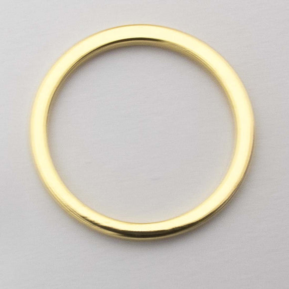 Metal 19mm ring NF gold 2pcs