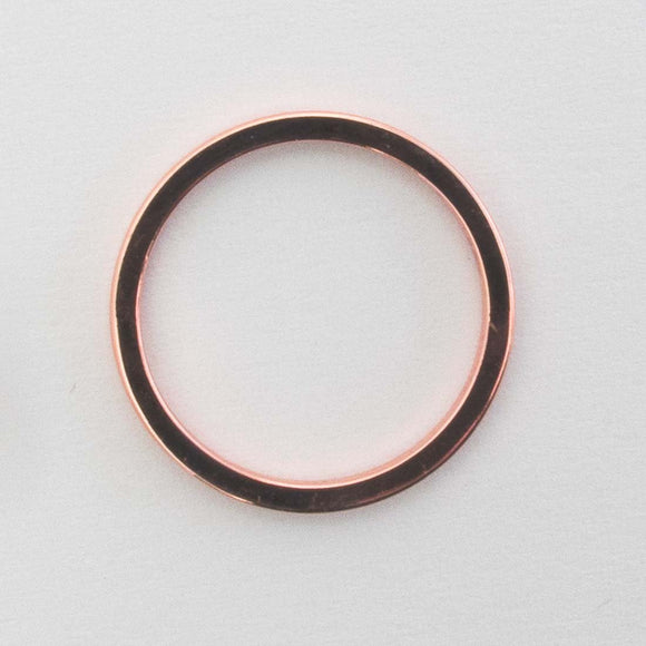 Metal 19mm ring NF rose gold 10pcs
