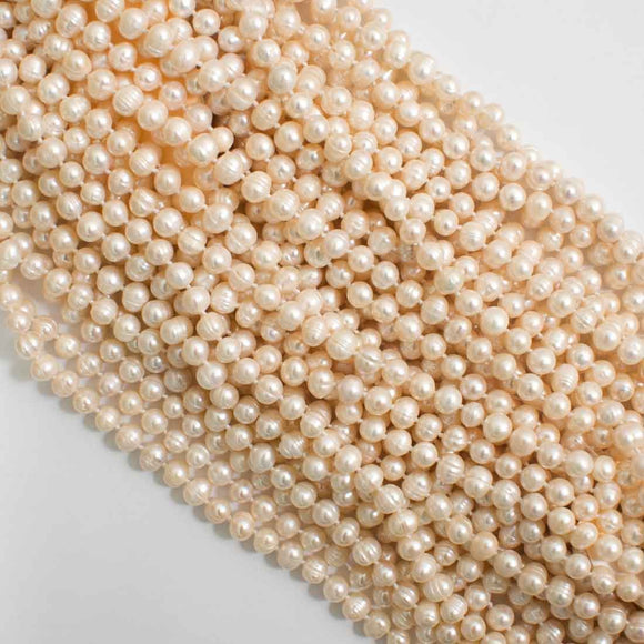semi prec 7mm knotted pearl N/L 180+p