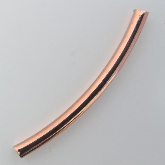 Metal 3x38mm rnd curved tube NF R gld 6p