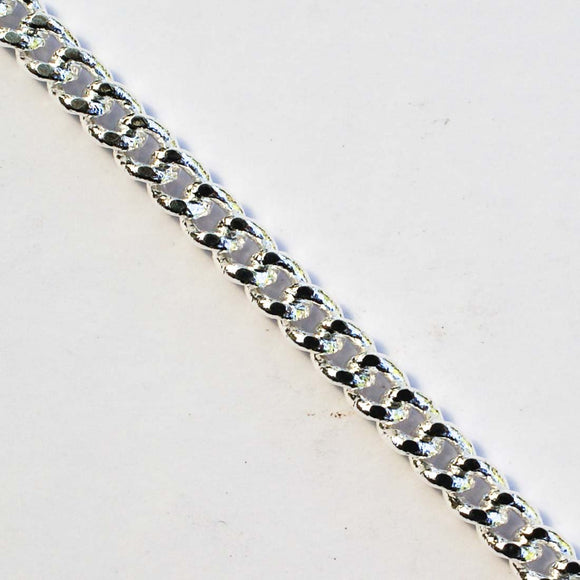 Metal chain 5x4 flat heavy curb NFsil 1m