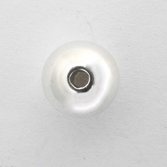 Sterling Sil 5mm 1.3mm hole 10pcs