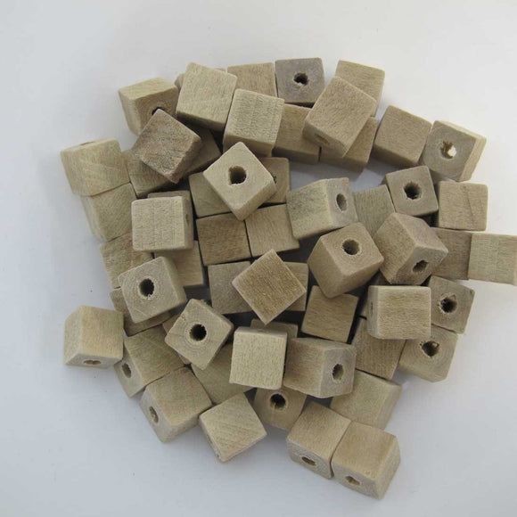 Wood 10mm cube raw 200pcs