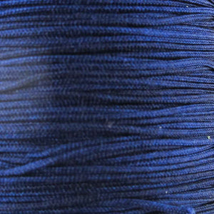 Cord 1mm rnd woven navy blue 40 metres