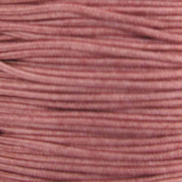 Cord 1mm rnd woven old rose 40 metres