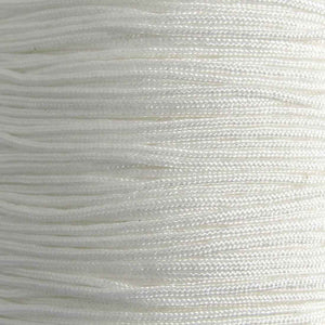 Cord 1mm rnd woven white 40 metres