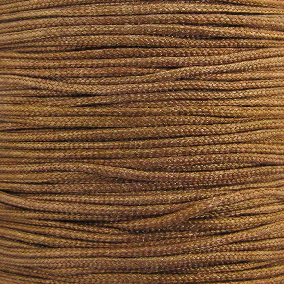 Cord 1mm rnd woven nut 40 metres