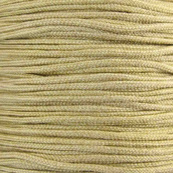 Cord 1mm rnd woven old gold 40 metres