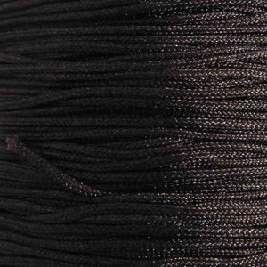 Cord 1mm rnd woven chocolate 40 metres