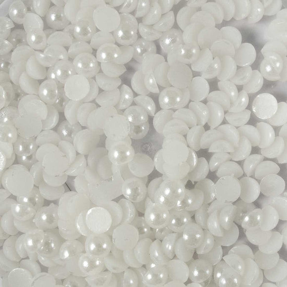 Plas 4mm half pearl white 10g/640pcs