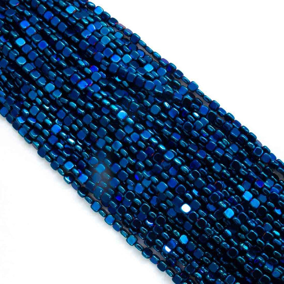 Semi prec 3.5mm square elec blue 95pcs