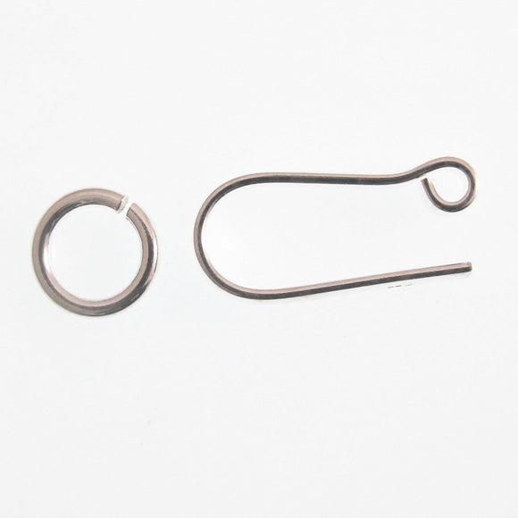 Sterling sil 20mm simple hook/ring 1pcs