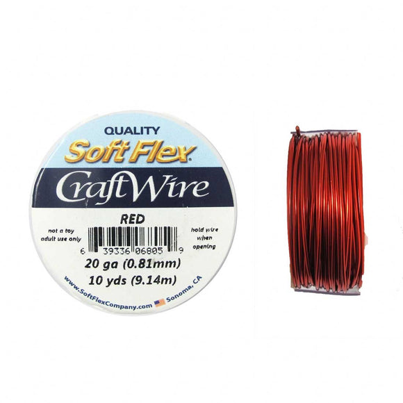 Wire 20 gauge red 9.14mt