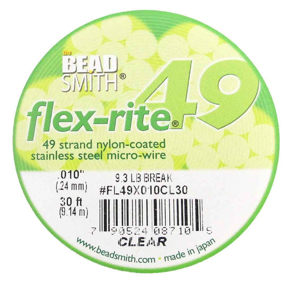 Flexrite .24mm 49str 9.3lb clear 9.14m