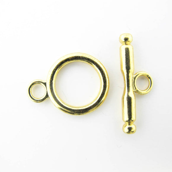 Metal 18.5mm rnd FOB HQ GLD NF 2sets