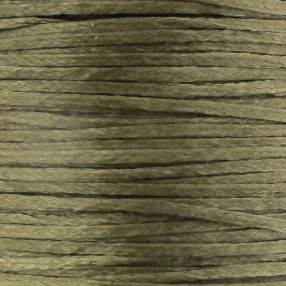 Waxed 1mm cord taupe 40mtrs