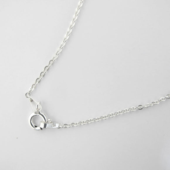 Sterling sil 45cm chain necklace 1pc